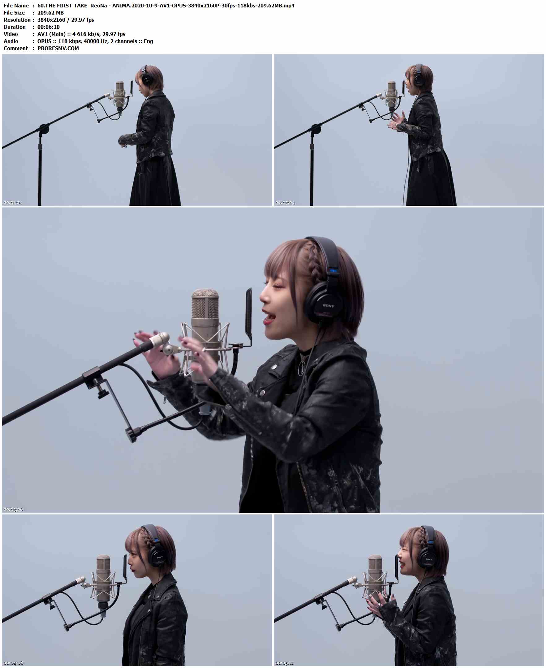 60.THE FIRST TAKE ReoNa - ANIMA.2020-10-9-AV1-OPUS-3840x2160P-30fps-118kbs-209.62MB官方MV_高清MV